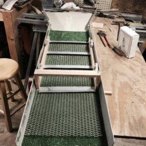 Homemade sluice box