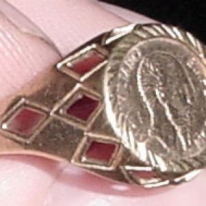 MEX. GOLD COIN RING