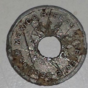 New Mexico Tax Token 1935 found in a field in West Texas