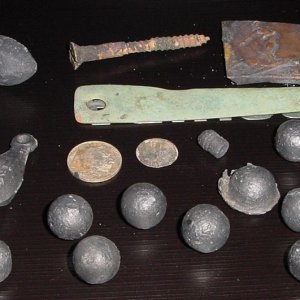 JULY 29TH - HUNT OFF OF A REV WAR FORT (MUSKET BALLS - OLD BEACH SITE - BUFFALO NICKEL  AND MERC DIME