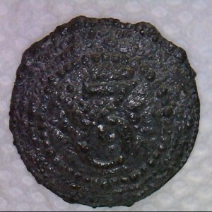 Rev War button: 3rd Regiment of Foot