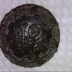 Rev War button: 19th Regiment of Foot