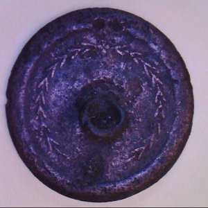 Ornate flat button 1780-1820