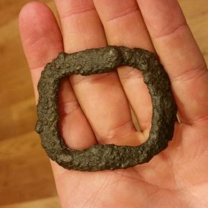 Pewter buckle