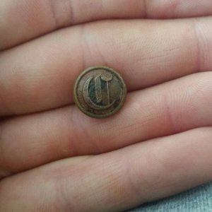 Confederate Calvary Script Button