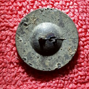 Royal Provincial Loyalist coat button found in a creek in the SC Lowcountry