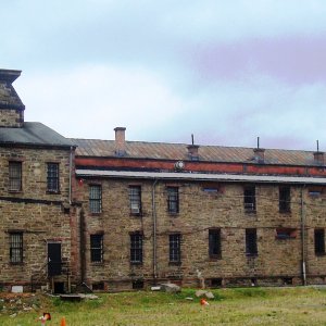 Lycoming County Jail now The Cell Block nightclub Williamsport from east