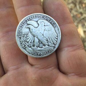 1943 Liberty Half-Dollar Back