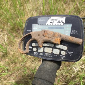 45 cal. single shot pistol - Not from the Civil War time frame. Popular from the 1880's to 1920's