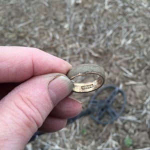 Found in a farm field the ring dates to the 1880's