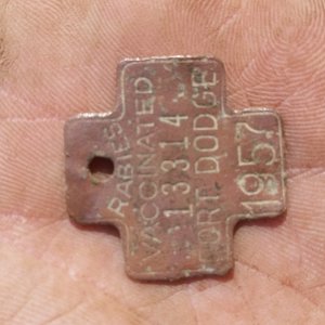 1957 Fort Dodge Dog tag