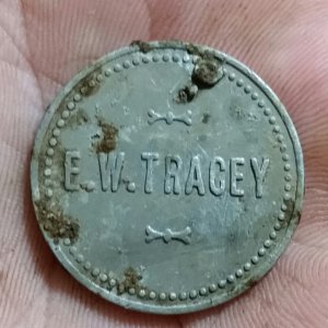 Unidentified 2 1/2 cent trade token