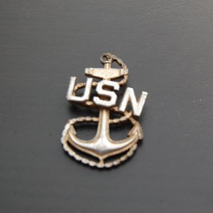 DSC 0001
1940's Sterling silver U.S. Navy pin.