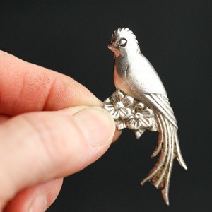 Sterling Bird Pin