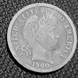 1900 P Barber dime Jan. 2018