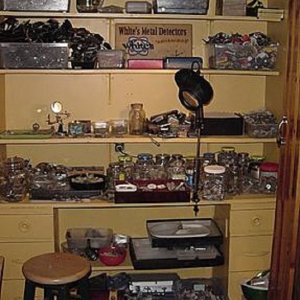 PART OF MY MAN CAVE (DETECTING FINDS)