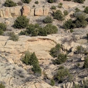 This cave is on the Peralta stone Cross flipped