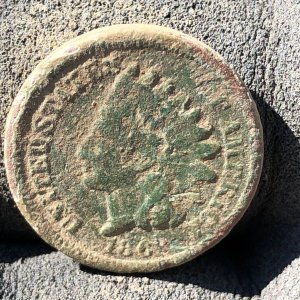 1864 Fatty Indian Head Penny