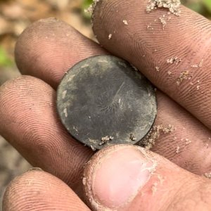 1820s tombac button found in north Florida