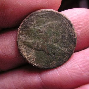 1858 Flying Eagle Cent - Found on October 18, 2010