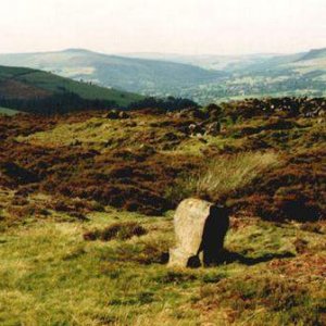 Wet Witherns - King stone at the 'Wet Witherns' site - Derbyshire, UK