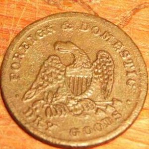 Store Token - Size of a Large Cent