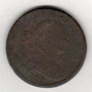 1805 Draped bust cent