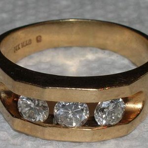 Mens Diamond Ring - 14k Diamond ring.