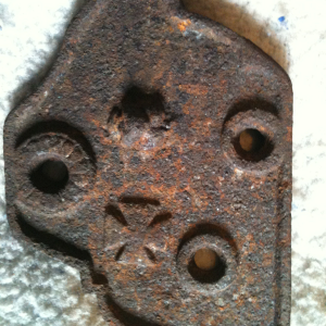 Found in Plattsburgh ny, on the saranac river embankment. I have yet to identify. Please le me know if you have any idea. Made of iron and has a lions