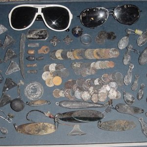 FINDS FROM AUG.6-7 BEACH HUNTS ON CAPE COD