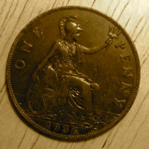 1936 British Large Cent
Artesia, Ms.