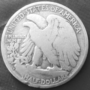 1936 Walking Liberty Half
Magnolia Bowl,
Columbus, Ms.