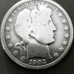 1902 0 Barber Half
Found 1982
Keesler AFB, Biloxi, Ms.