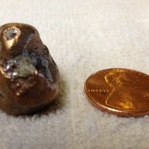 Copper Nugget?
Found in 1982 
Kessler AFB, Biloxi, Ms.