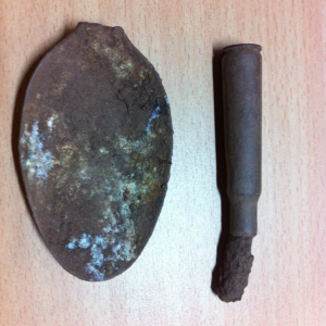 This I think is a 1896 bullet found close to a spoon head