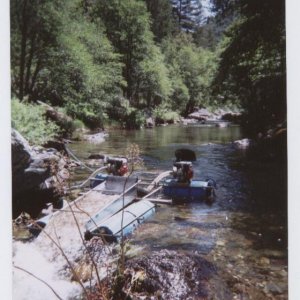 Dredging at the Rawhide Mine in Alta, California