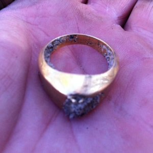 Men's 14K Hallmarked with 2 Diamonds