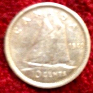 1940 Canadian Silver Dime
Found Oct 2012
Artesia, Ms.