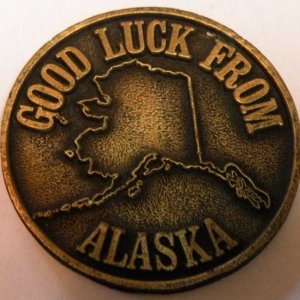 Alaska Good Luck Token Front