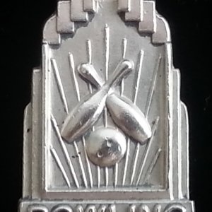 1950 Bowling pendant (sterling)