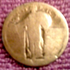 Standing Liberty Quarter
"No Date"
Found 4/29/13
Steens, MS