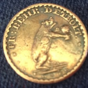 1861-1865 Detroit Token
Found 06/13/13
Columbus, MS