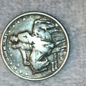 c2  Stone mtn memorial coin found when I picked up 4 solid rolls of customer wraped halves.  all 4 rolls were solid 90%  7/16/13