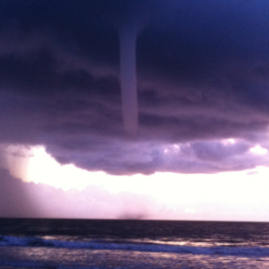 Water spout on the treasure coast