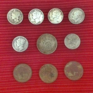 These find include my first three Buffalo Nickels and a 1922 Shilling which was my first silver foreign coin!