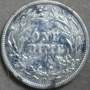 1906-O dime found 1976 Ft. Worth rev