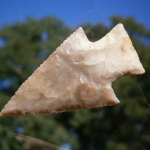 atlatl dart point my knapped Texas chert