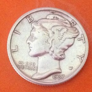 1937D Mercury Dime
Found 11/07/13
Carthage, Ms