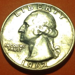 1962D Silver Washington Quarter
Found 12/21/13
Okolonka, Ms