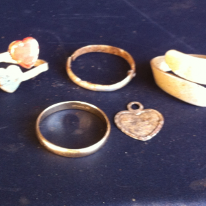 Rings 13,14,15 junk ring 16 10k yellow gold